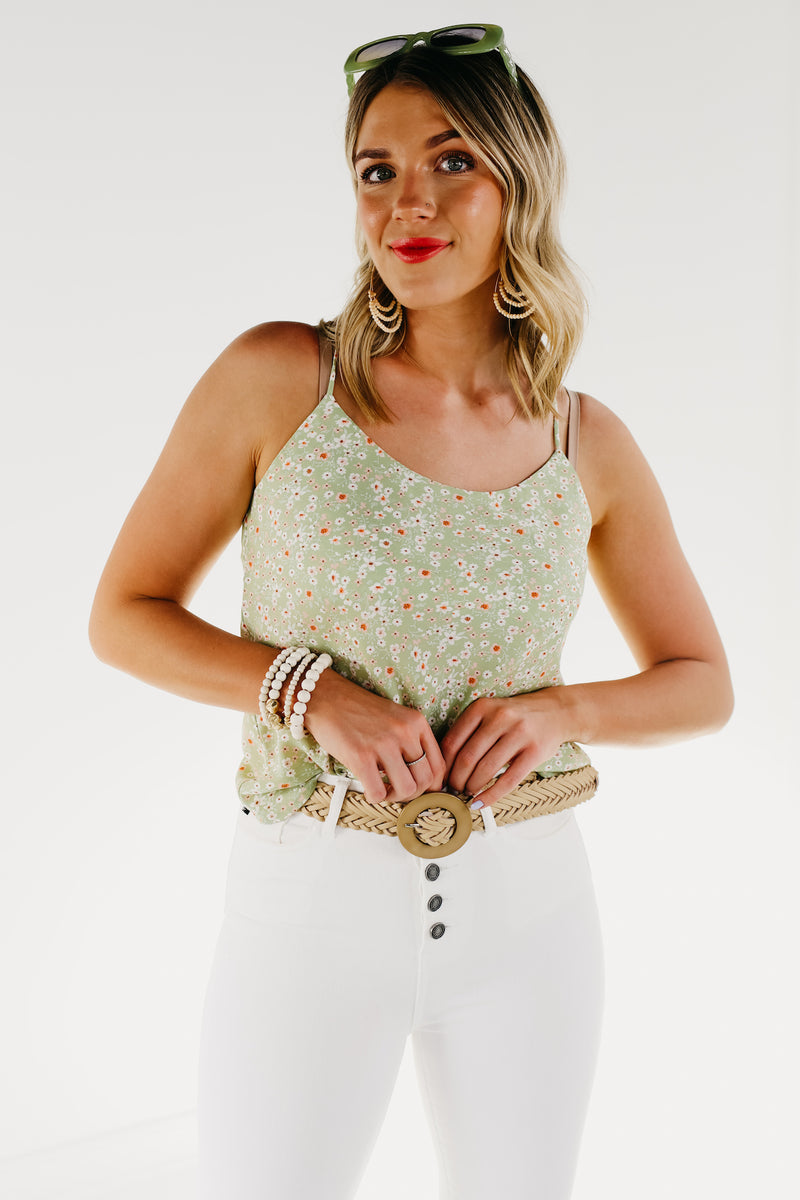 The Beckham Floral Racerback Camisole - FINAL SALE