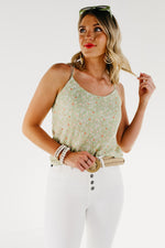 The Beckham Floral Racerback Camisole - FINAL SALE
