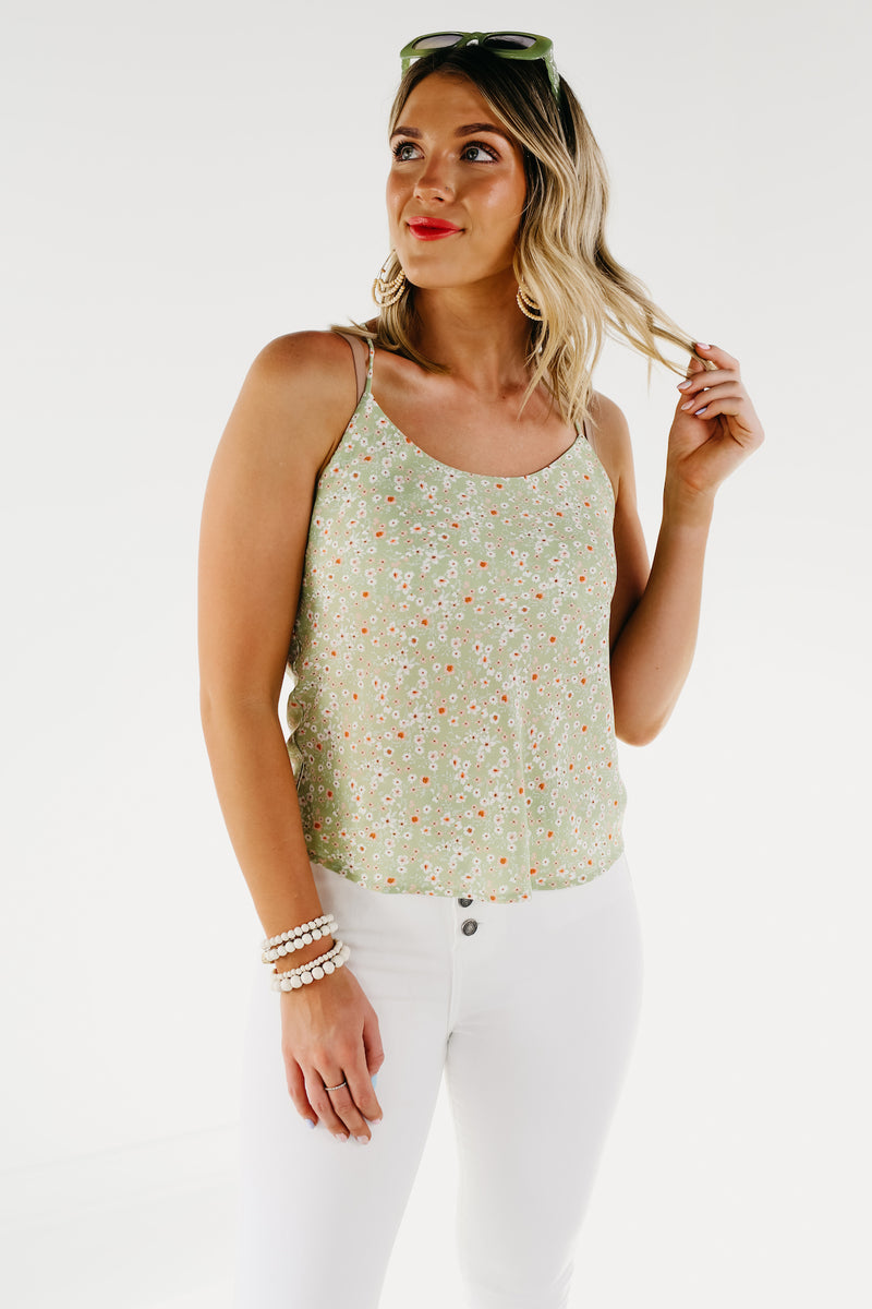 The Beckham Floral Racerback Camisole - FINAL SALE