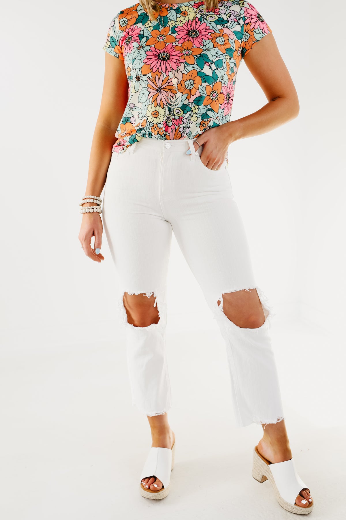 Kan Can Denim | 10" High Rise Straight Leg Jean - KC1709WT - FINAL SALE