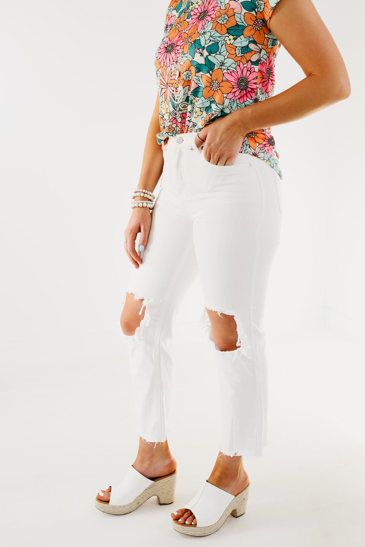 Kan Can Denim | 10" High Rise Straight Leg Jean - KC1709WT - FINAL SALE