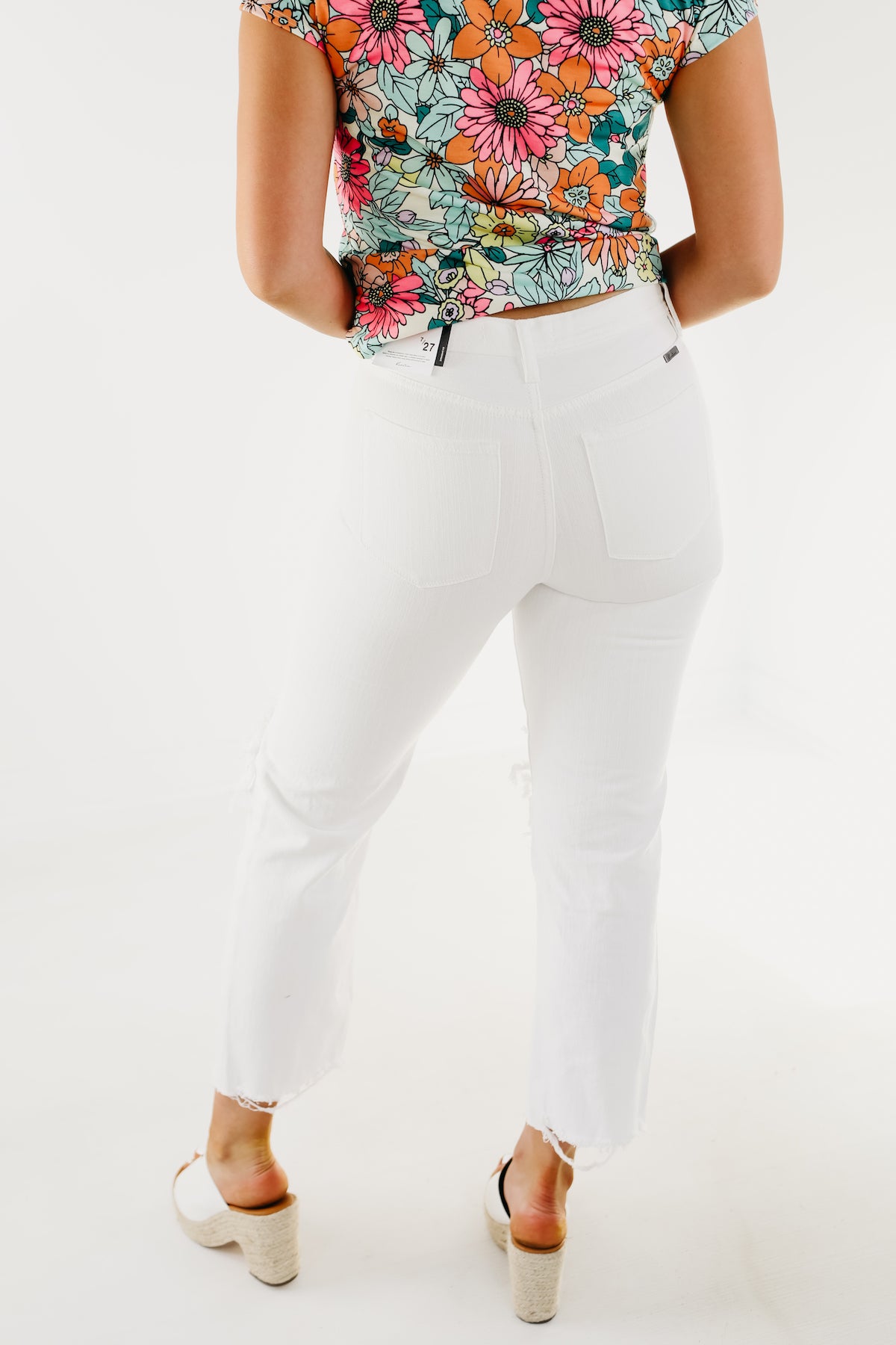 Kan Can Denim | 10" High Rise Straight Leg Jean - KC1709WT - FINAL SALE