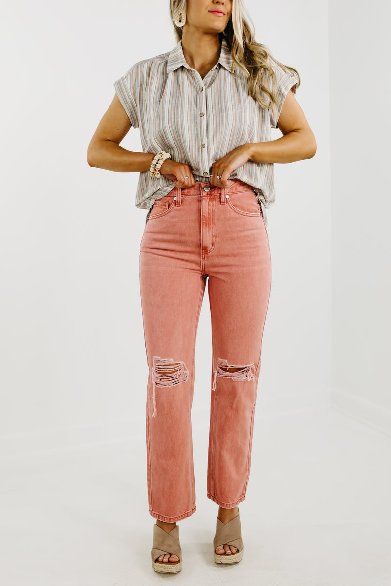 Kan Can Denim | 12" Ultra High Rise 90's Straight - KC7445CR