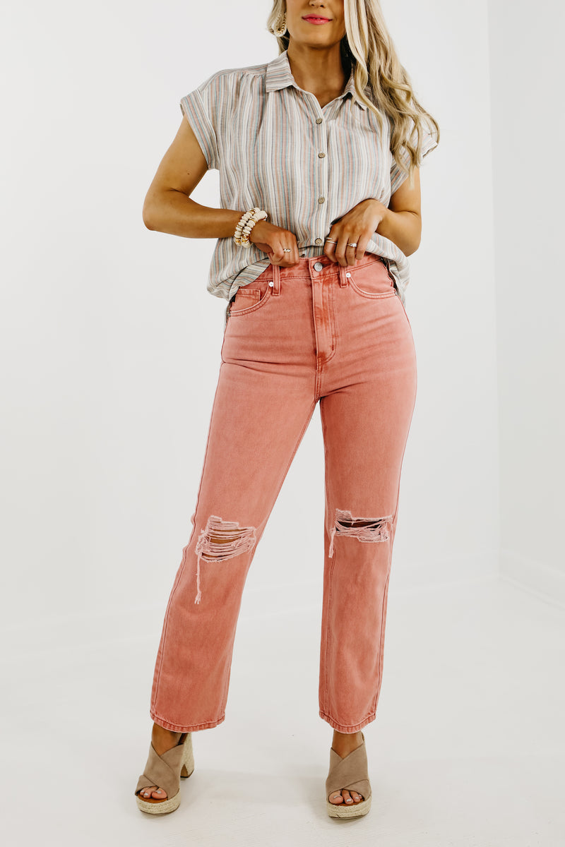 Kan Can Denim | 12" Ultra High Rise 90's Straight - KC7445CR