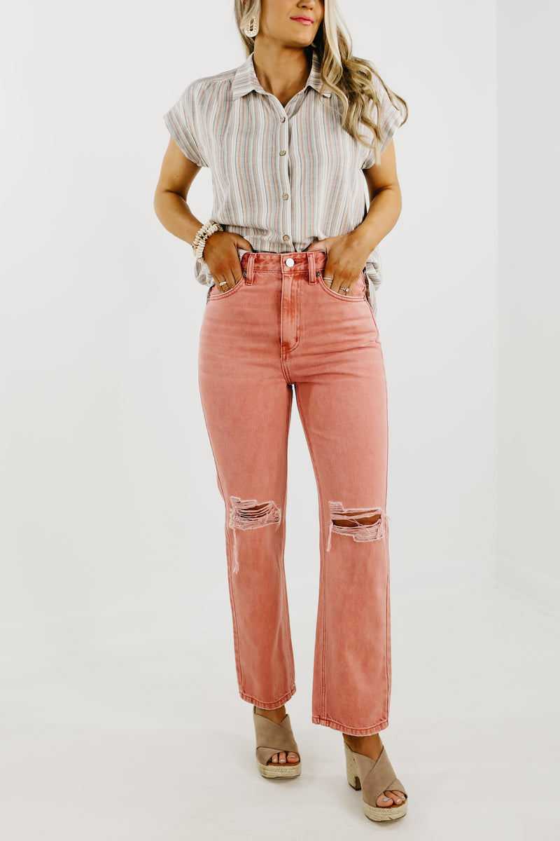 Kan Can Denim | 12" Ultra High Rise 90's Straight - KC7445CR