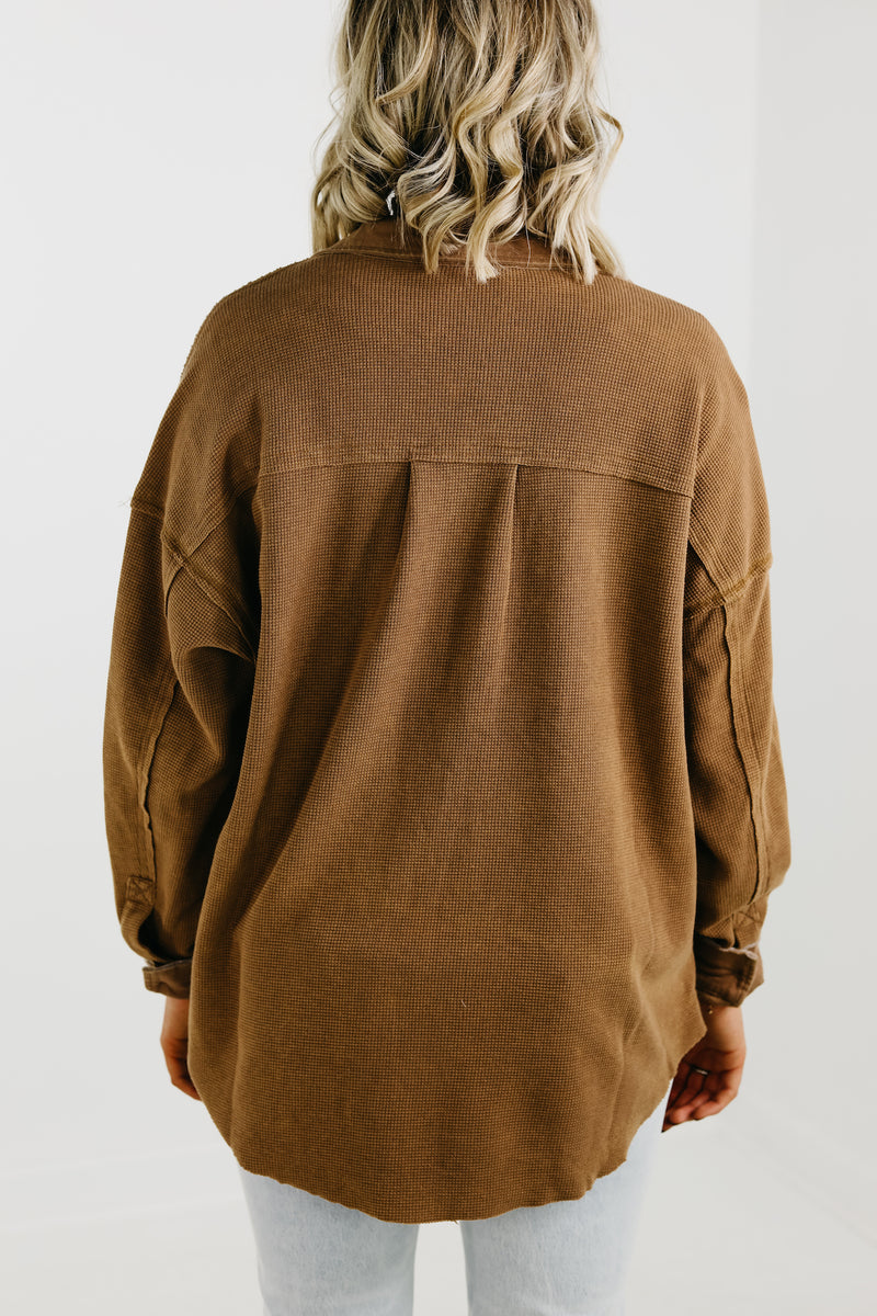 The Monica Waffle Shacket