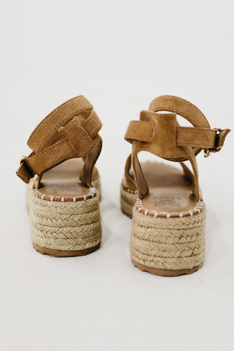 The Everly Platform Sandal  - Taupe - FINAL SALE