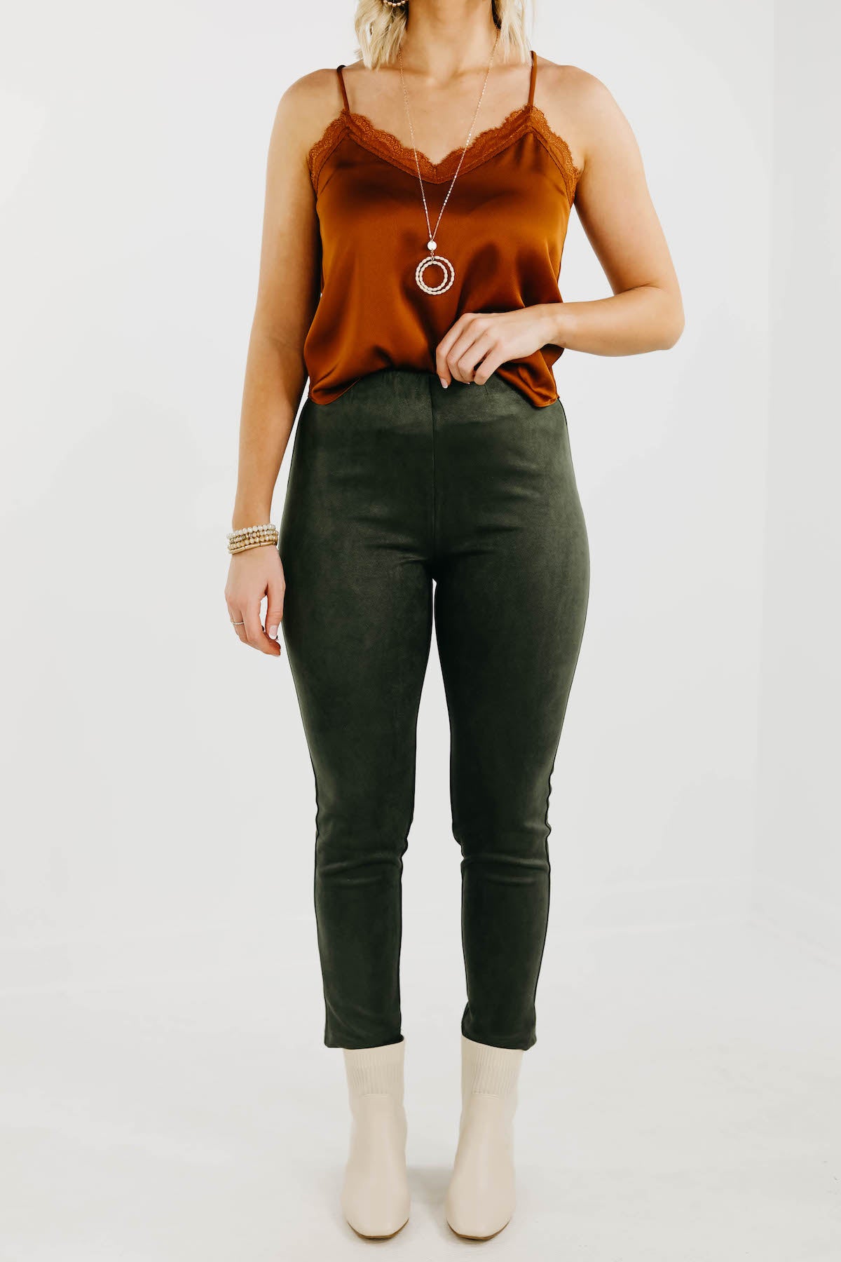 The Hope Faux Suede Pants  - FINAL SALE