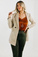 The Dean Double Button Lapel Blazer Coat