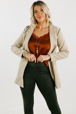 The Dean Double Button Lapel Blazer Coat