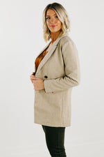 The Dean Double Button Lapel Blazer Coat