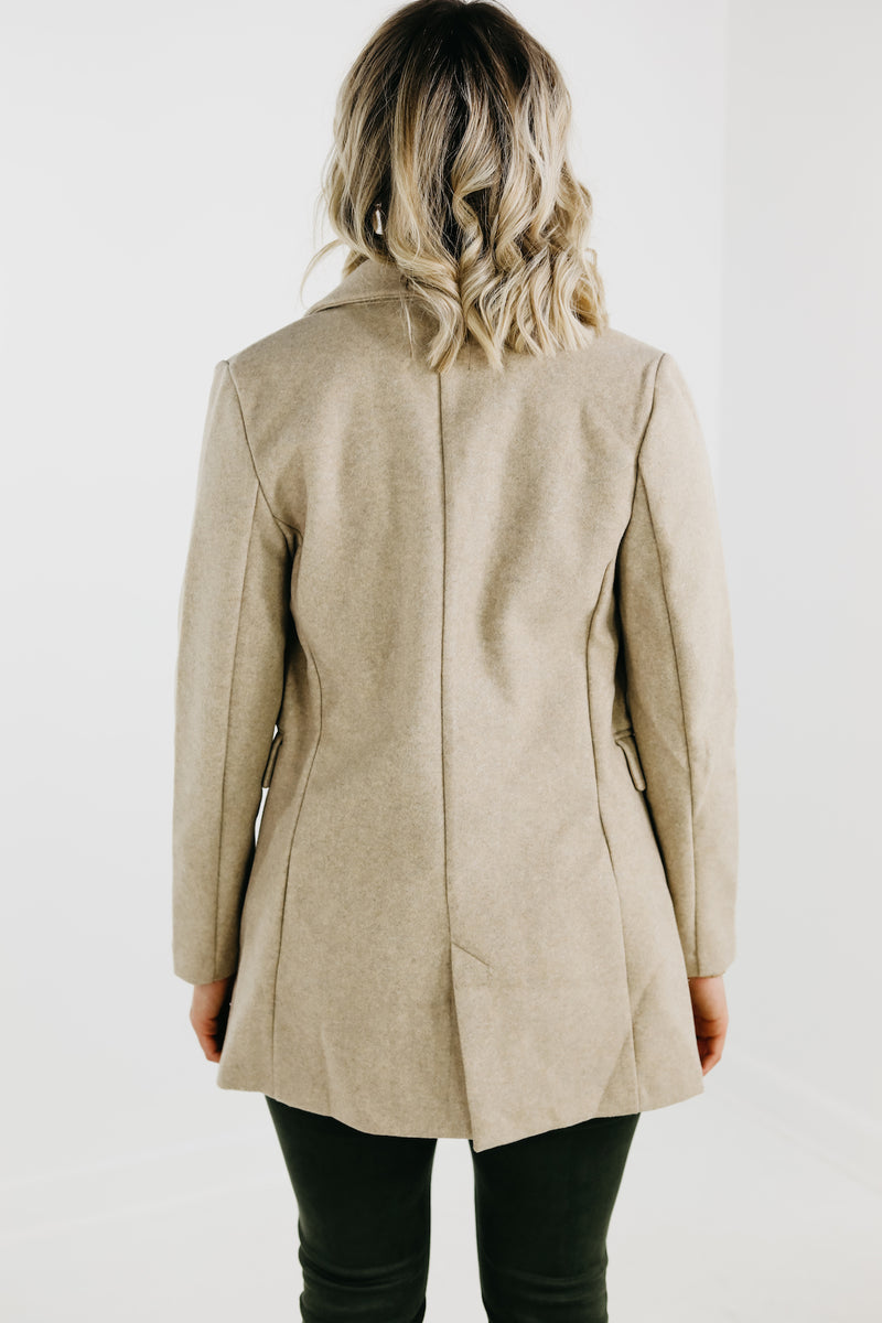 The Dean Double Button Lapel Blazer Coat