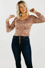 The Carlin Floral Ruched Blouse - FINAL SALE
