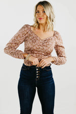 The Carlin Floral Ruched Blouse - FINAL SALE