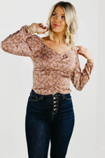 The Carlin Floral Ruched Blouse - FINAL SALE
