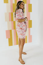 The Halley Puff Sleeve Tie Waist Floral Mini Dress - FINAL SALE
