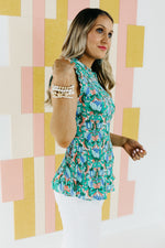 The Reed Pleated Floral Print Blouse - FINAL SALE