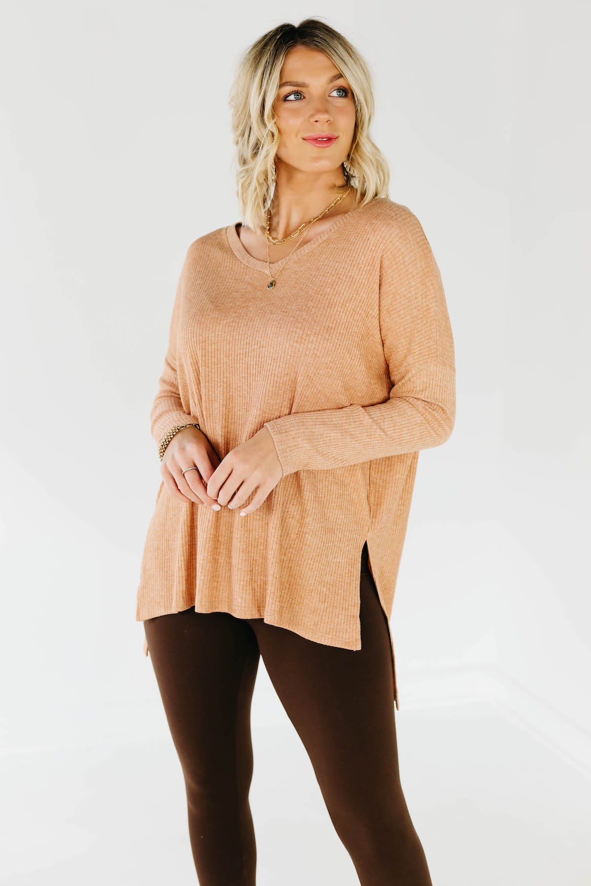 The Trace Heather Ribbed Sweater