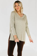 The Trace Heather Ribbed Sweater