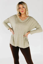 The Trace Heather Ribbed Sweater