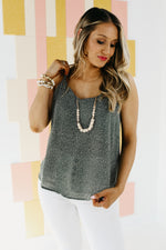The Lorel Dot Print Camisole Tank Top - FINAL SALE