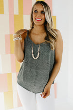 The Lorel Dot Print Camisole Tank Top - FINAL SALE