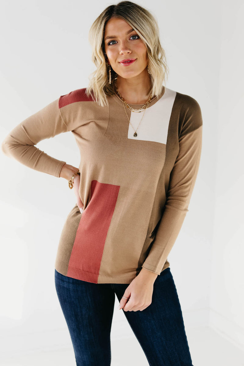 The Lucky Color Block Sweater