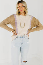 The Aviana Chenille Colorblock Sweater