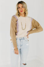 The Aviana Chenille Colorblock Sweater
