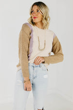 The Aviana Chenille Colorblock Sweater