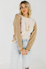 The Aviana Chenille Colorblock Sweater