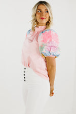 The Journey Embroidered Balloon Sleeve Blouse - FINAL SALE