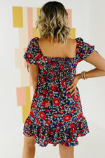 The Julius Floral Sweetheart Neck Mini Dress - FINAL SALE