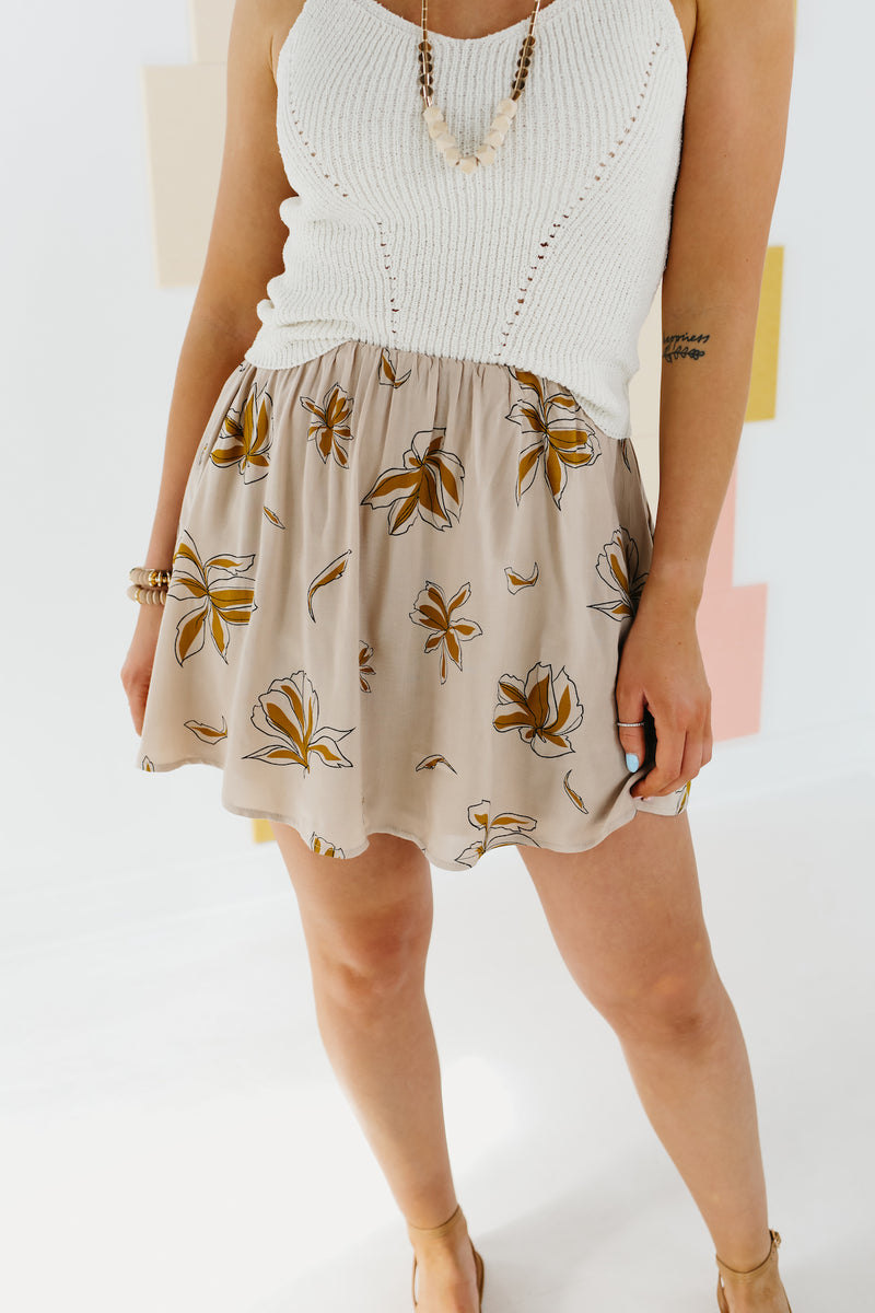 The Wishlist Kiara Floral Mini Skirt - FINAL SALE
