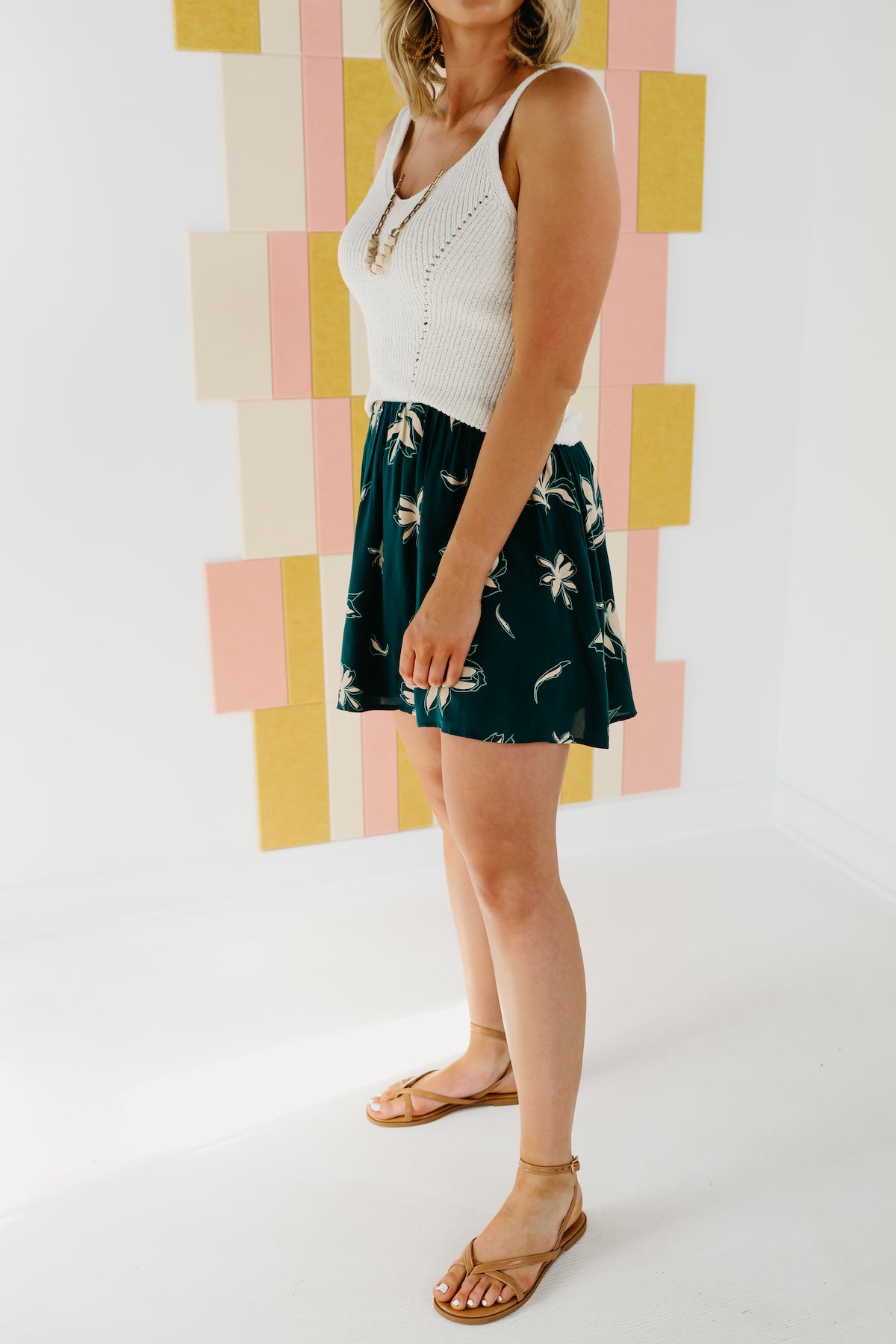 KIARA EMBROIDERED BUTTON-DOWN SKIRT