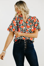The Naya Floral Puff Sleeve Blouse - FINAL SALE