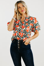 The Naya Floral Puff Sleeve Blouse - FINAL SALE