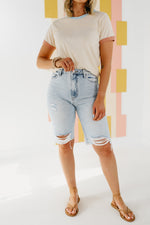 Vervet Denim | The Tammie 11" High Rise Bermuda Shorts - FINAL SALE