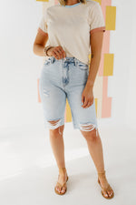 Vervet Denim | The Tammie 11" High Rise Bermuda Shorts - FINAL SALE