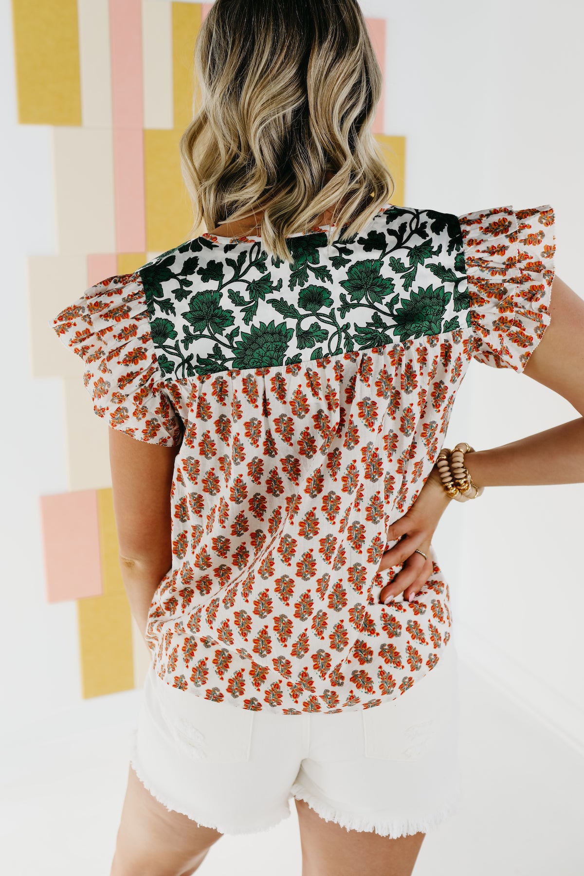 The Keira Mixed Media Top - FINAL SALE