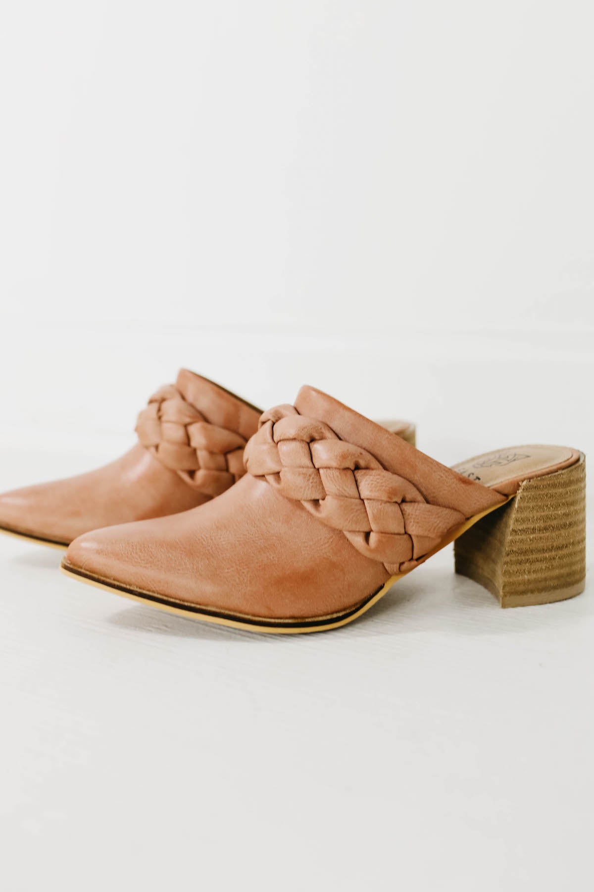 The Stephanie Braided Mule Final Sale 5.5 LightSalmon