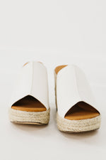 The Jensen Wedge Sandal | White - FINAL SALE