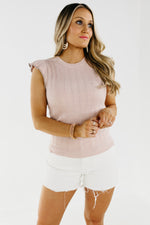 The Ingrid Flutter Sleeve Sweater Top - FINAL SALE