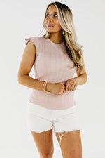 The Ingrid Flutter Sleeve Sweater Top - FINAL SALE