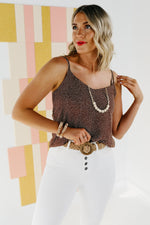 The Lorel Dot Print Camisole Tank Top - FINAL SALE