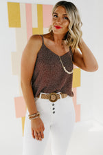 The Lorel Dot Print Camisole Tank Top - FINAL SALE