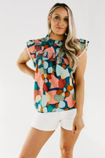 The Gianna Flutter Sleeve Top - FINAL SALE