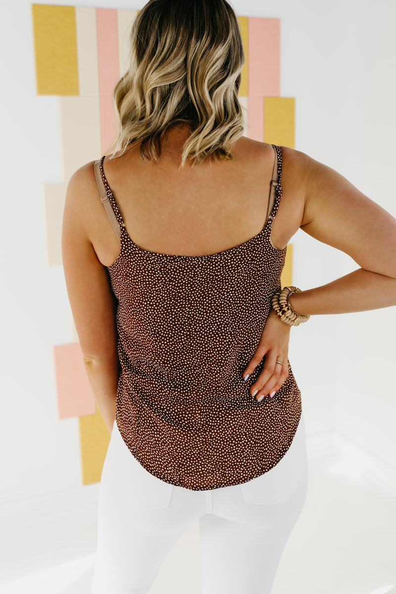 The Lorel Dot Print Camisole Tank Top - FINAL SALE