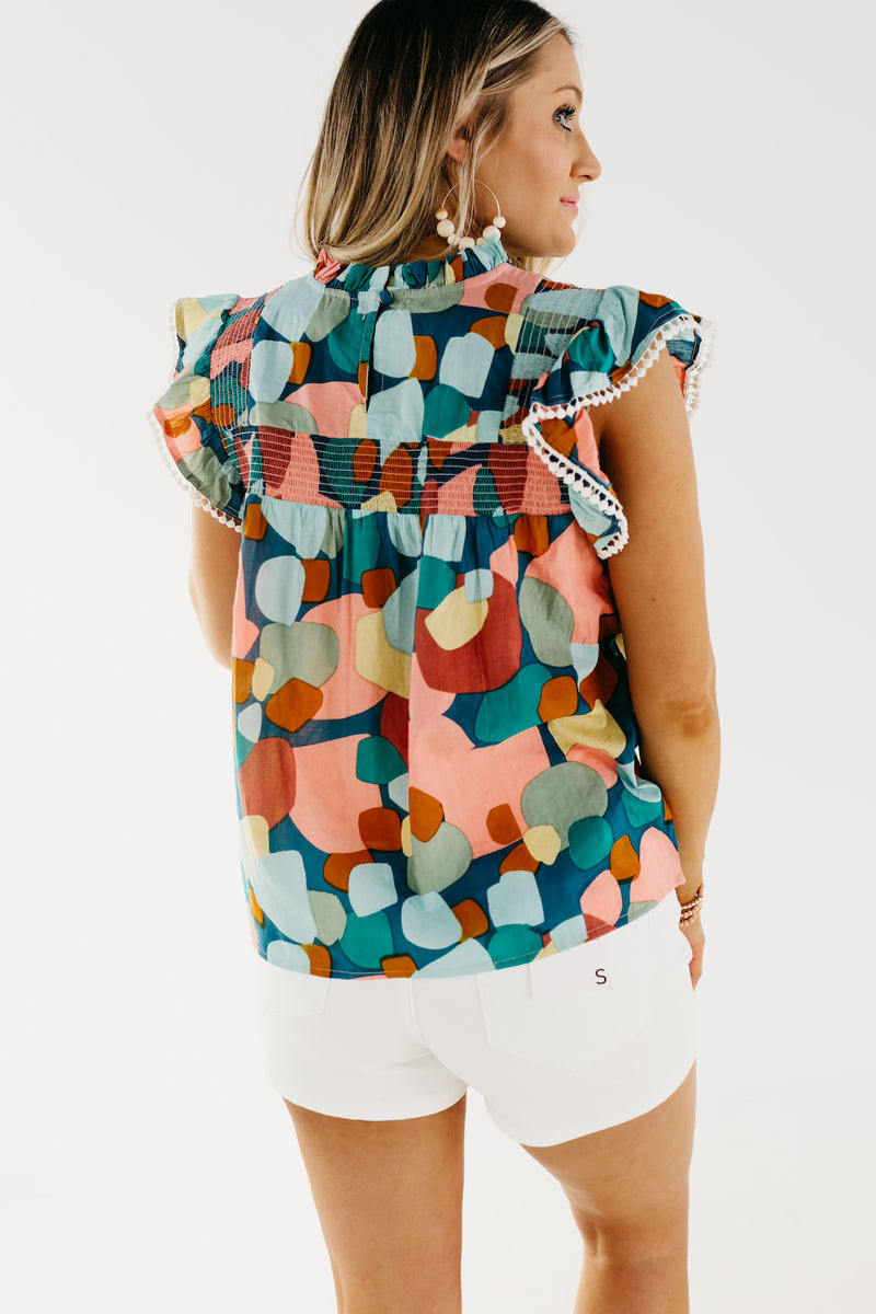 The Gianna Flutter Sleeve Top - FINAL SALE