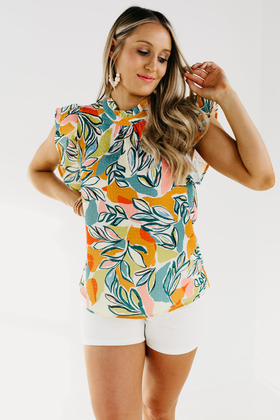 The Eliana Flutter Sleeve Top - FINAL SALE